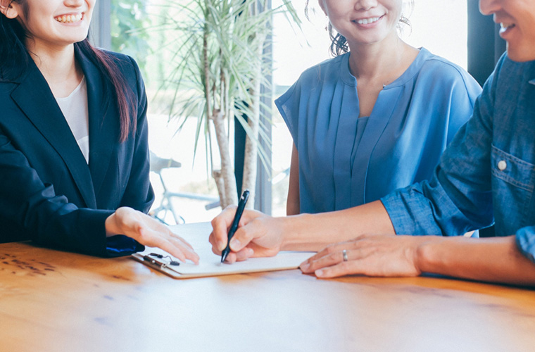 住宅会社さま最終決定 ご相談の流れ