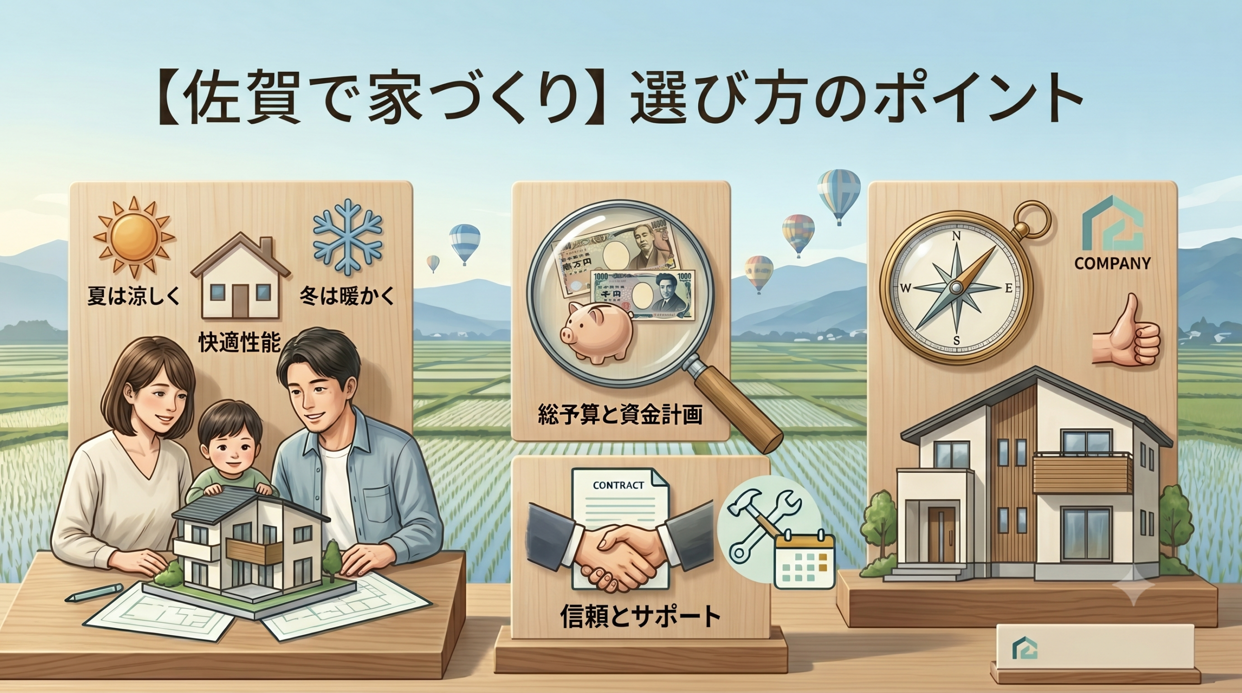 【佐賀 住宅会社選び】佐賀で失敗しない住宅会社の選び方！3つの重要ポイントと地元のリアルな基準