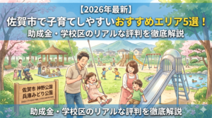 【2026年最新】佐賀市で子育てしやすいおすすめエリア5選！みらいエコ住宅2026などの補助金や学校区のリアルな評判を徹底解説